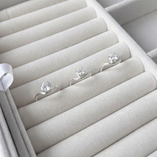 Anel Mindinho Oval Pinky Ring