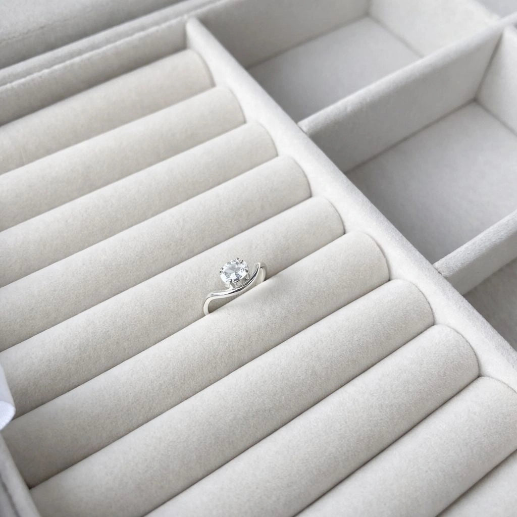 Anel Mindinho Oval Pinky Ring